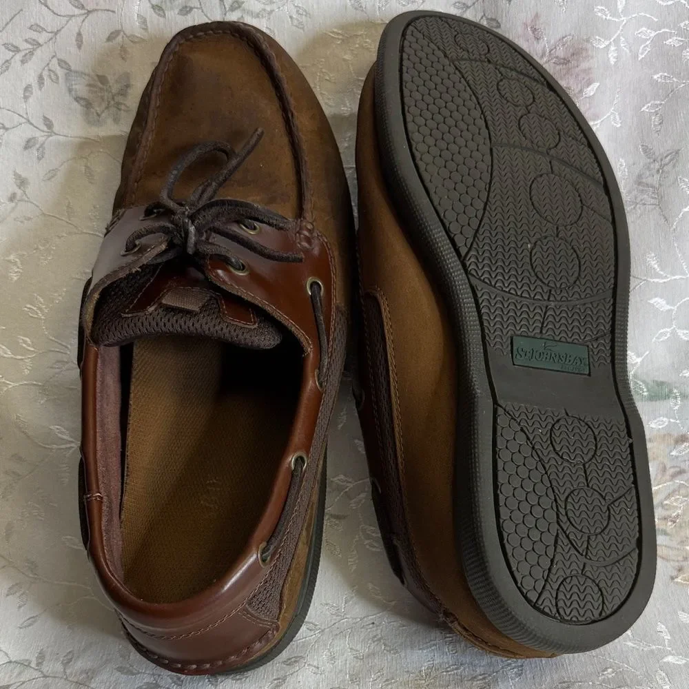 St. John's Bay Dark Brown Boat Shoes - Picture 2 of 3